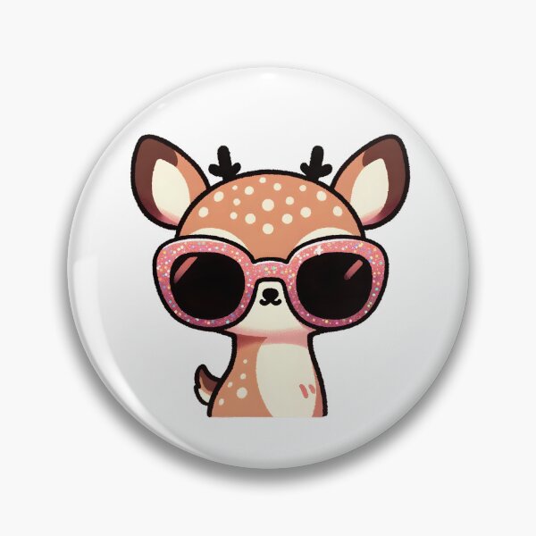 Item preview, Fashionable Deer with Sparkly Glasses  designed and sold by UmbrellaStudio1.