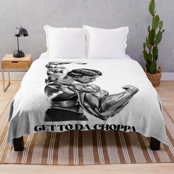 Item preview, Get To Da Choppa. Arnold Schwarzenegger Fan art. designed and sold by HuzaifaNaveedh.