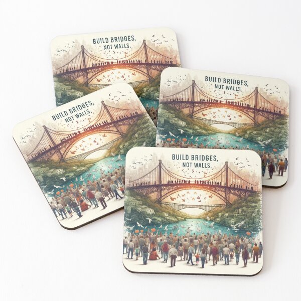 Item preview, Build Bridges, Not Walls designed and sold by MahmodArt.