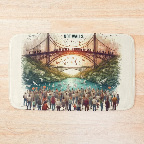 Item preview, Build Bridges, Not Walls designed and sold by MahmodArt.