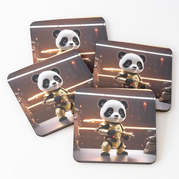 Item preview, Robot Panda is training to fight. designed and sold by BotunPeony.