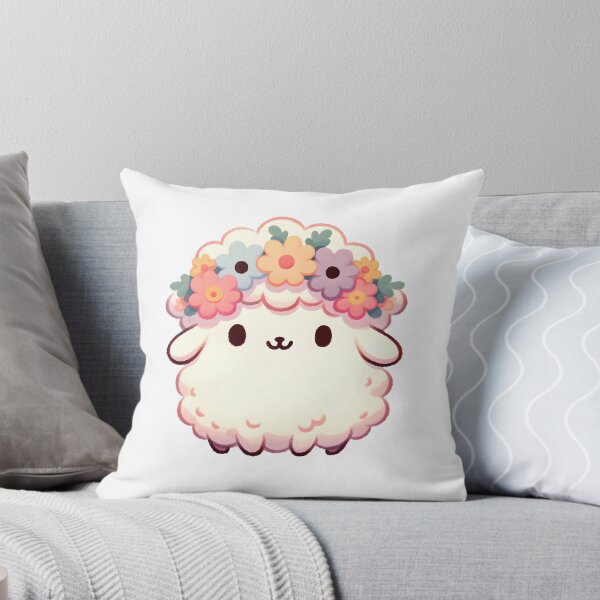 Item preview, Fuffy Sheep with Flowers Crown designed and sold by UmbrellaStudio1.
