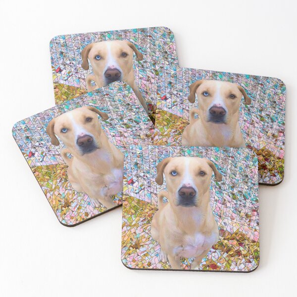 Item preview, Beautiful Dog in Mosaic Style designed and sold by PandLcreations.