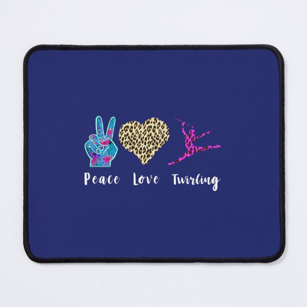 Item preview, Baton Twirling Love Peace Twirling Leopard Baton Twirling designed and sold by caloudiaminart.