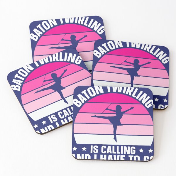 Item preview, Baton Twirling Is Calling Retro Twirler designed and sold by caloudiaminart.