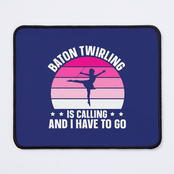 Item preview, Baton Twirling Is Calling Retro Twirler designed and sold by caloudiaminart.