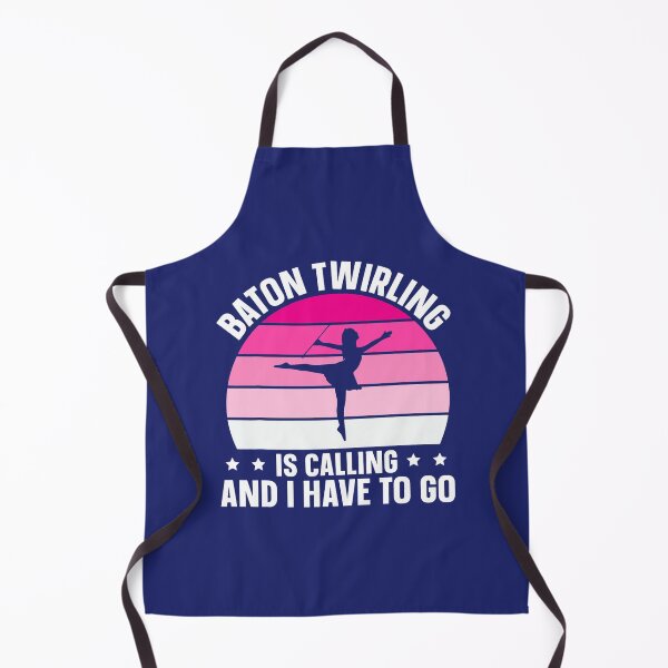 Item preview, Baton Twirling Is Calling Retro Twirler designed and sold by caloudiaminart.