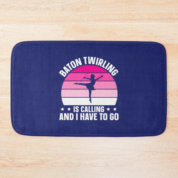 Item preview, Baton Twirling Is Calling Retro Twirler designed and sold by caloudiaminart.