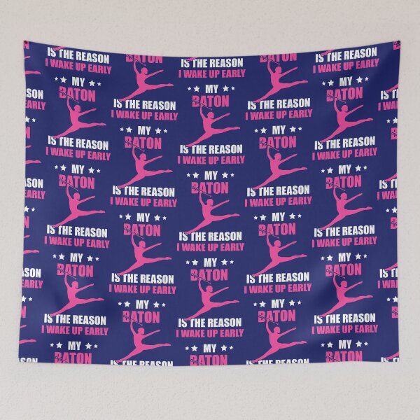 Item preview, Baton Twirling I Wake Up Early Baton Twirler Gymnastic Sport designed and sold by caloudiaminart.