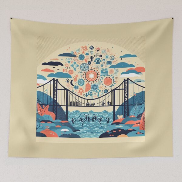 Item preview, Build Bridges, Not Walls designed and sold by MahmodArt.