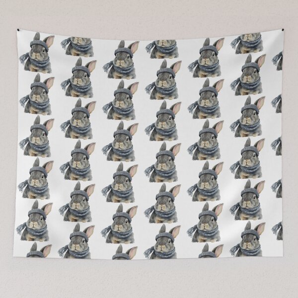 Item preview, Cute Rabbit In Blue Hat  designed and sold by LionessLove.