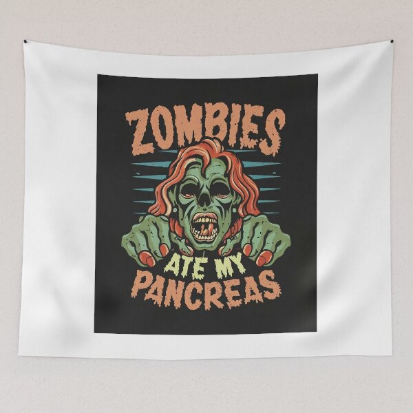 Item preview, Zombies at my pancreas T-Shirt,  T1D Diabetic diabetes awareness, diabetes awarness gift t-shirt, funny diabetic gift  designed and sold by Footy Frenzy.