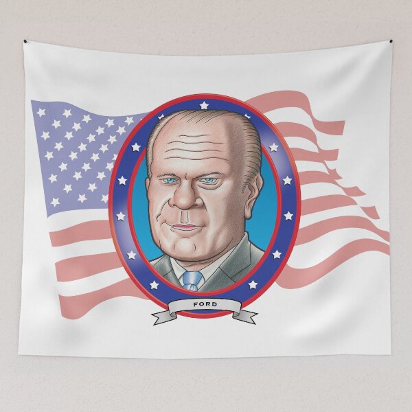 Item preview, Gerald Ford Caricature designed and sold by FunFaces.