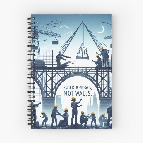 Item preview, Build Bridges, Not Walls designed and sold by MahmodArt.