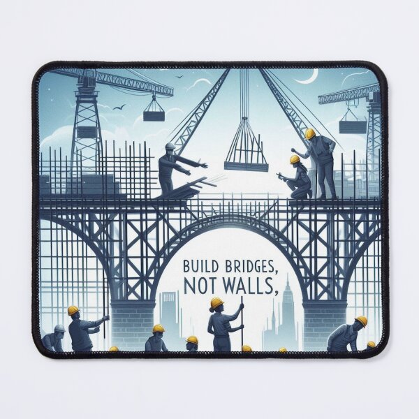 Item preview, Build Bridges, Not Walls designed and sold by MahmodArt.
