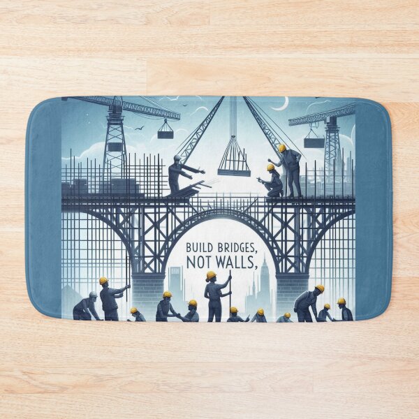 Item preview, Build Bridges, Not Walls designed and sold by MahmodArt.