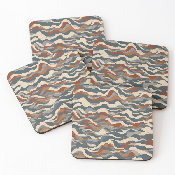 Item preview, Pattern with watercolor waves designed and sold by CreativeSparkzz.