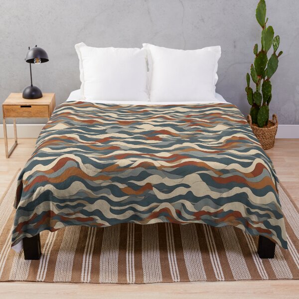Item preview, Pattern with watercolor waves designed and sold by CreativeSparkzz.