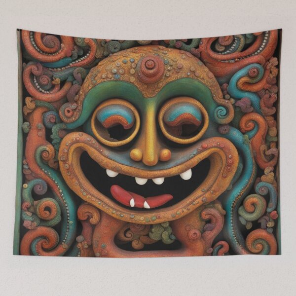 Item preview, THE HAPPY OCTOPUS designed and sold by Owl-o-the-wisp.