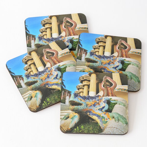 Item preview, Dragon Statue at Park Guell in Barcelona (vertical) designed and sold by Barcelona Gifts.