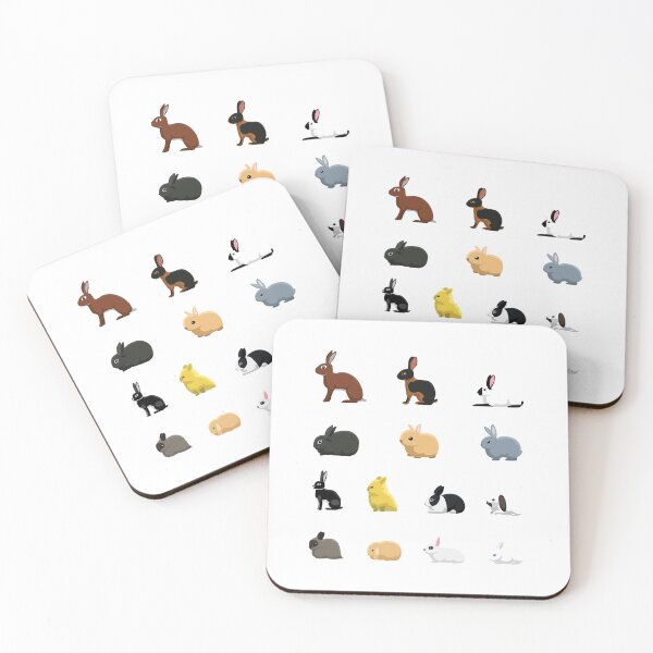 Item preview, Rabbit Pet Breeds Side View Set designed and sold by SUPERHERON.