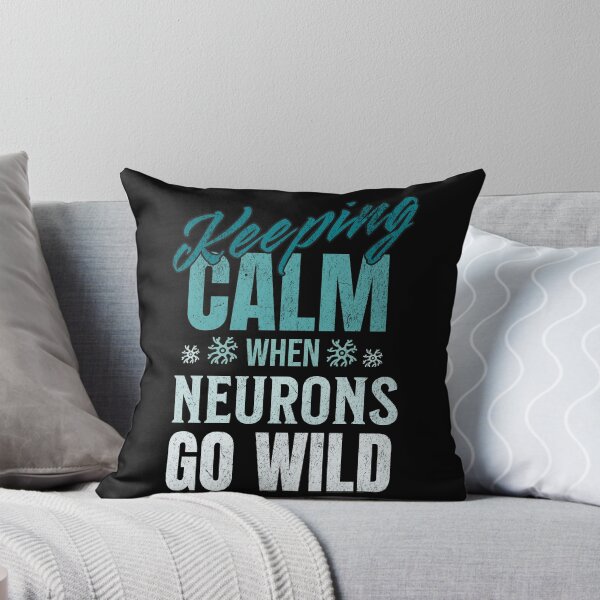 Item preview, Funny Keeping Calm When Neurons Go Wild Neuro Icu Nurse Neurology Intensive Care Unit Neuroscience Vintage Style designed and sold by HosvPrint .s.