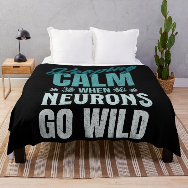 Item preview, Funny Keeping Calm When Neurons Go Wild Neuro Icu Nurse Neurology Intensive Care Unit Neuroscience Vintage Style designed and sold by HosvPrint .s.