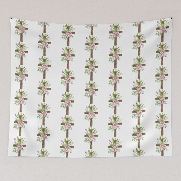 Item preview, Cross With Flowers designed and sold by LionessLove.