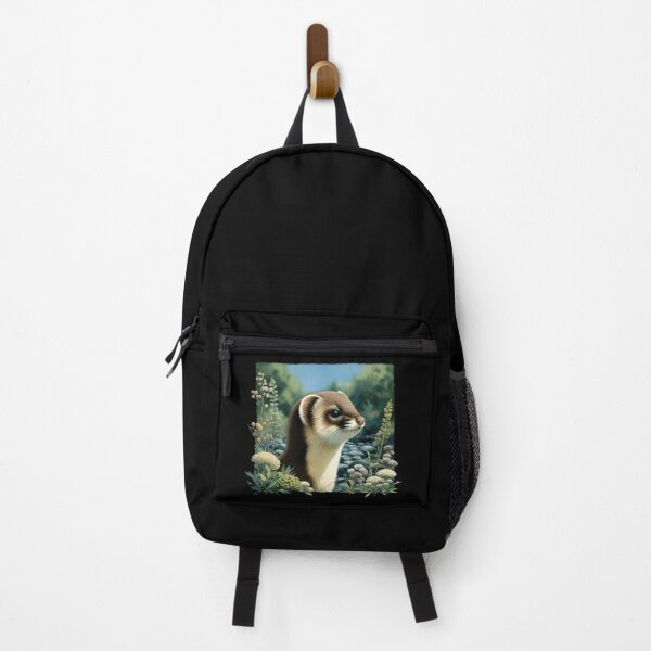 Item preview, Japanese weasel animal art designed and sold by RubisLeaf.