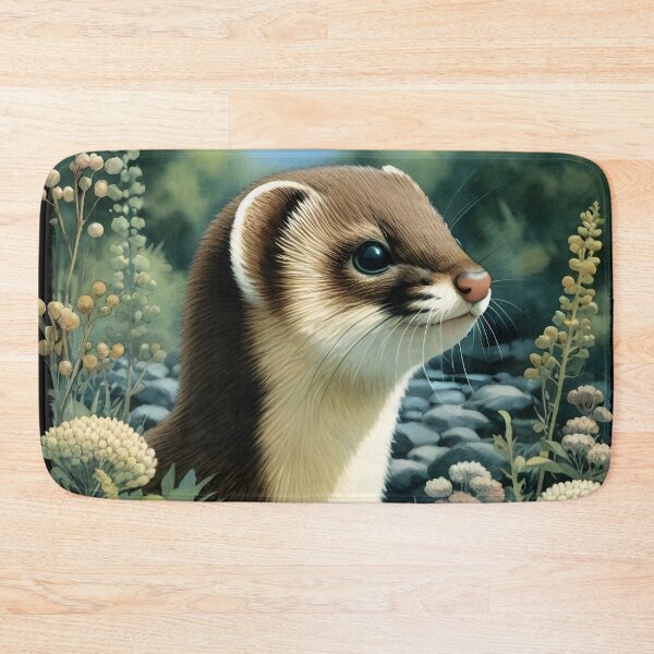 Item preview, Japanese weasel animal art designed and sold by RubisLeaf.