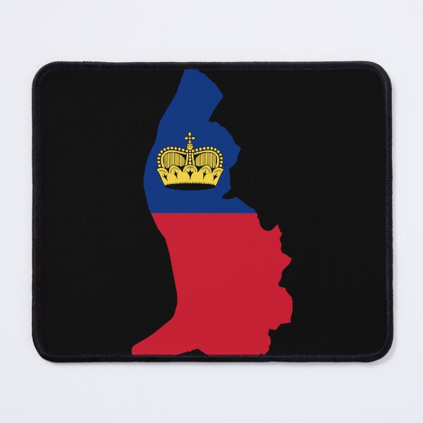 Item preview, Flag Map of Liechtenstein designed and sold by feether-store.