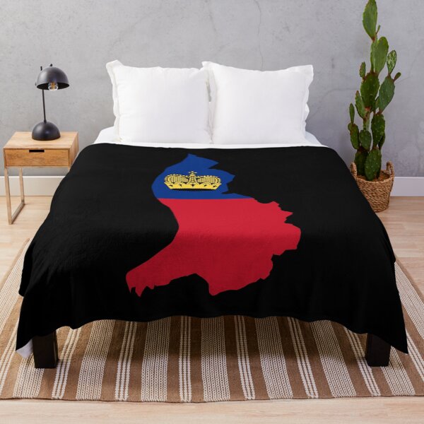 Item preview, Flag Map of Liechtenstein designed and sold by feether-store.