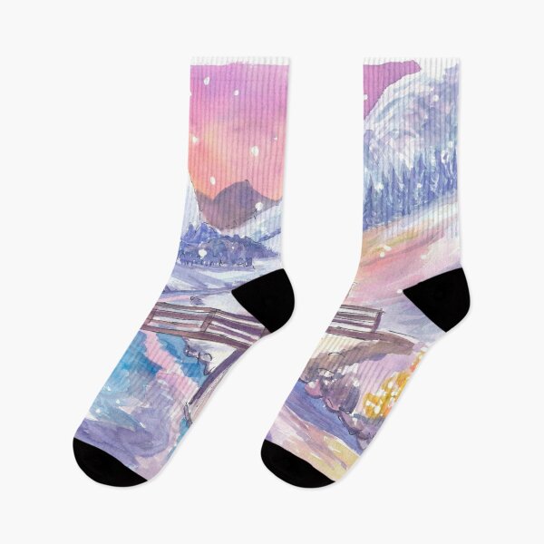 Item preview, Christmas Eve in Bavarian Alps with Church and Snowfall in Ramsau designed and sold by artshop77.