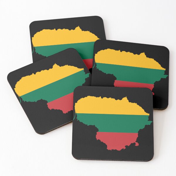Item preview, Flag Map of Lithuania designed and sold by feether-store.