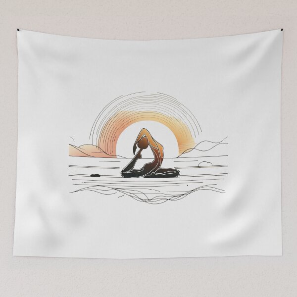 Item preview, Sunrise Serenity - Yoga's Quietude designed and sold by figouraArtstic.