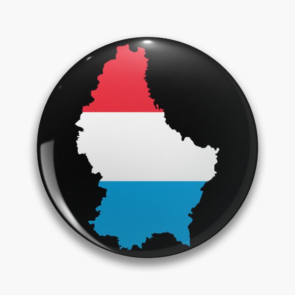 Item preview, Flag Map of Luxembourg designed and sold by feether-store.