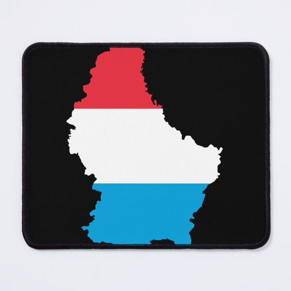 Item preview, Flag Map of Luxembourg designed and sold by feether-store.