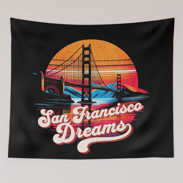 Item preview, Golden Gate Bridge San Francisco Dreams Design designed and sold by RedDesignSyc.