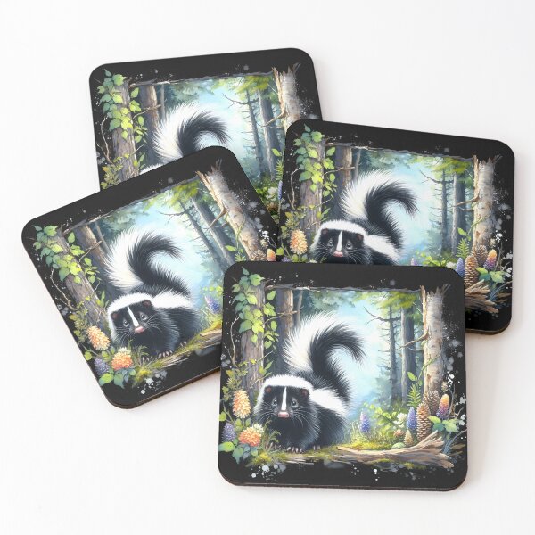 Item preview, Skunk animal art designed and sold by RubisLeaf.