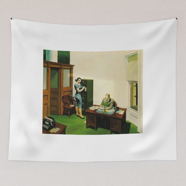 Item preview, office at night by edward hopper designed and sold by Amy-Hamilton.
