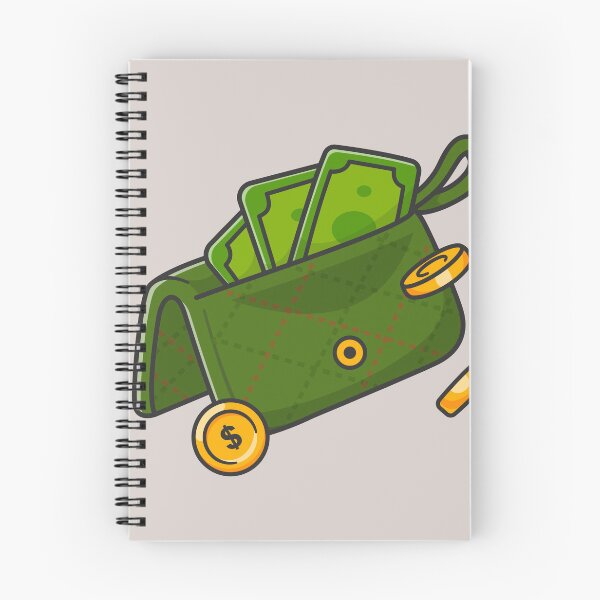 Item preview, Financial Harmony: Cartoon Vector Icon of Wallet and Money designed and sold by hjian8219.