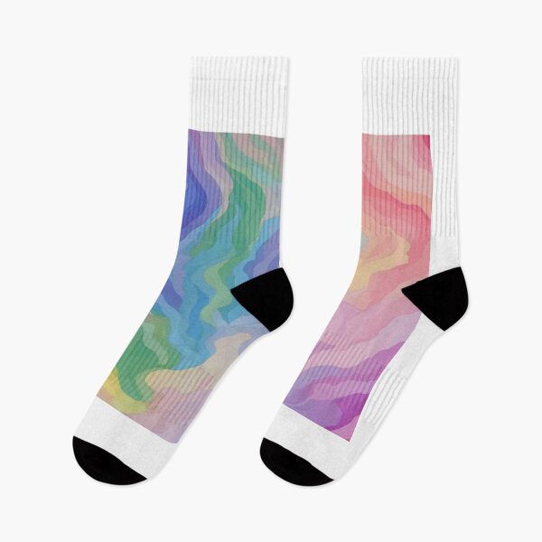 Item preview, wave rainbow line , 7 colors designed and sold by chathai.