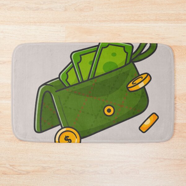 Item preview, Financial Harmony: Cartoon Vector Icon of Wallet and Money designed and sold by hjian8219.