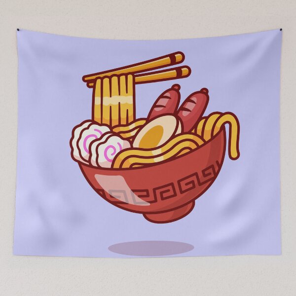 Item preview, Savor the Flavor: Cartoon Vector Icon of Ramen Noodle Delight designed and sold by hjian8219.