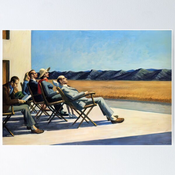 Item preview, people in the sun by edward hopper  designed and sold by Amy-Hamilton.