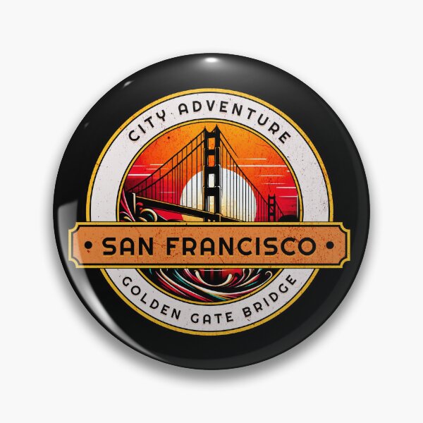 Item preview, Golden Gate Bridge San Francisco Circle Design designed and sold by RedDesignSyc.
