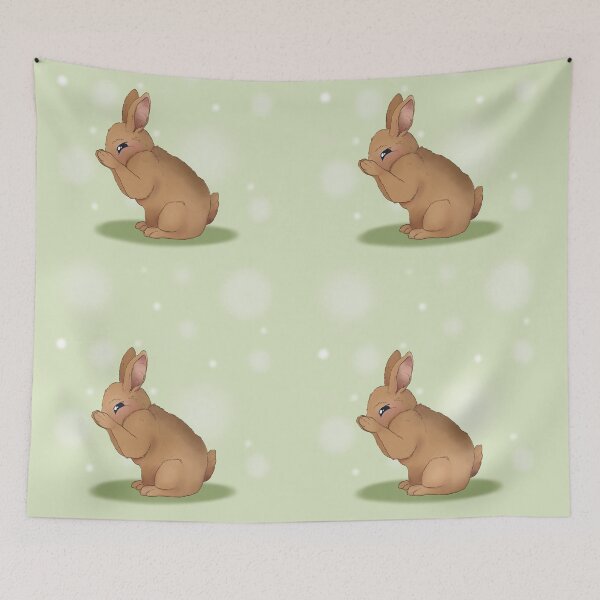 Item preview, Shy orange bunny designed and sold by dinosaphira99.