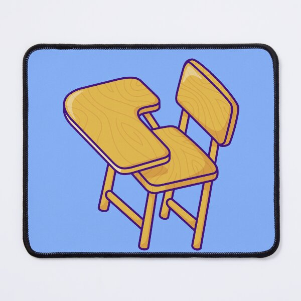 Item preview, Study Haven: Cartoon Vector Icon of Desk and Chair designed and sold by hjian8219.