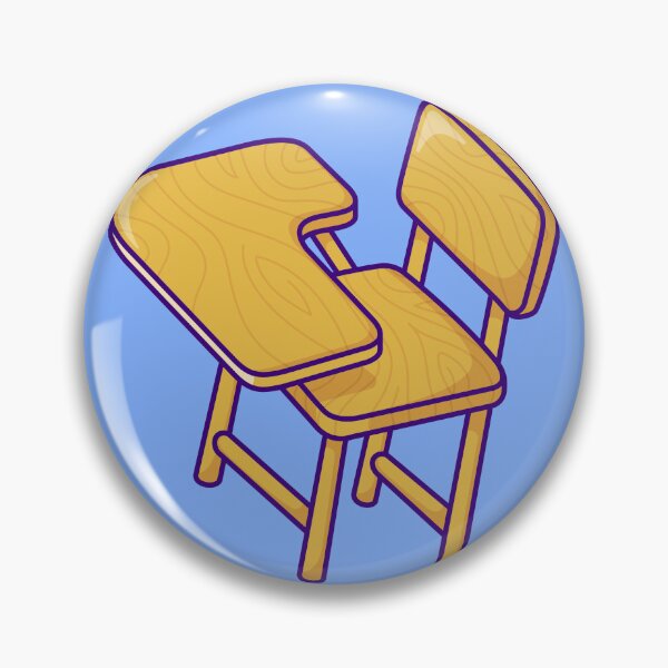 Item preview, Study Haven: Cartoon Vector Icon of Desk and Chair designed and sold by hjian8219.