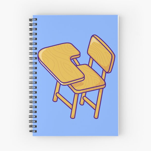 Item preview, Study Haven: Cartoon Vector Icon of Desk and Chair designed and sold by hjian8219.